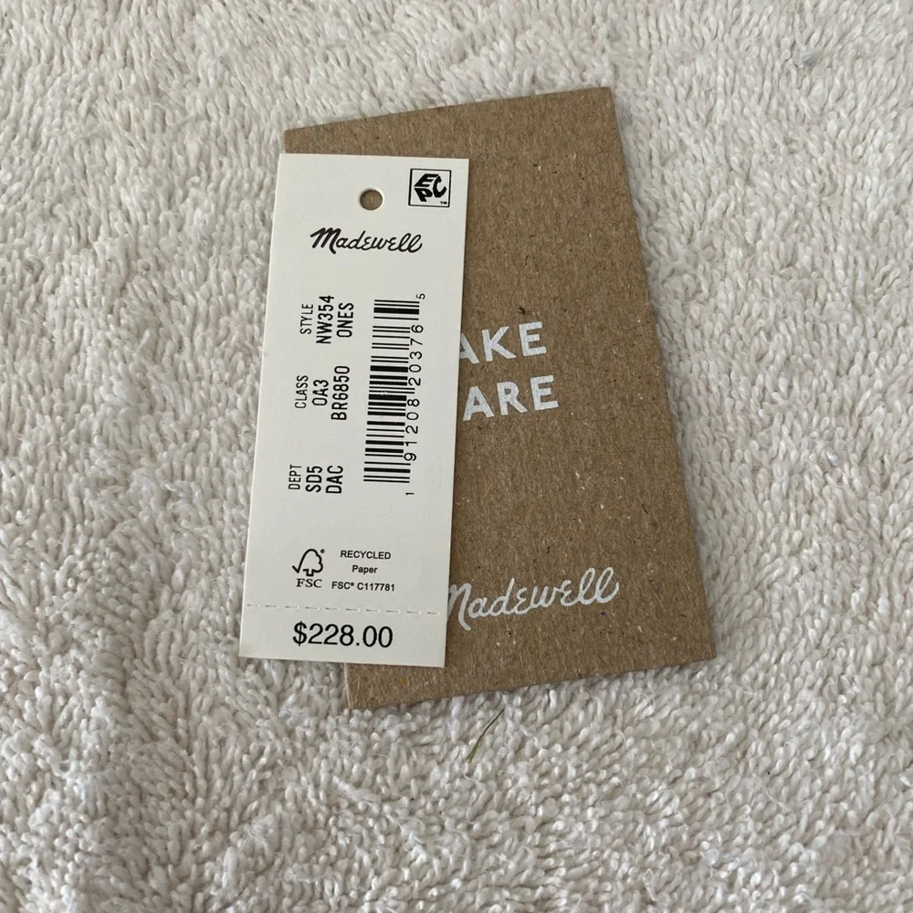 NWT MADEWELL ESSENTIAL CURVE SUEDE SHOULDER/CROSSBODY BAG. Dried acorn - Picture 7 of 9